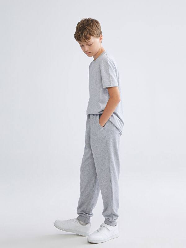 LCW Kids Beli Lastikli Erkek Çocuk Jogger Eşofman Altı
