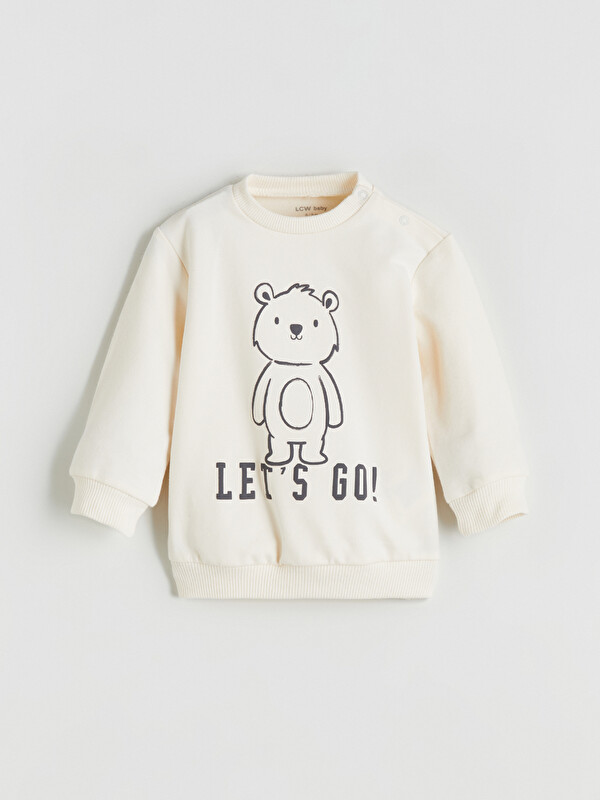 LCW baby Baskılı Erkek Bebek Sweatshirt