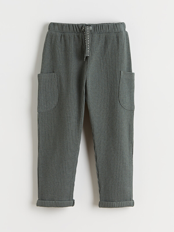 LCW baby Beli Lastikli Erkek Bebek Jogger Eşofman Alt