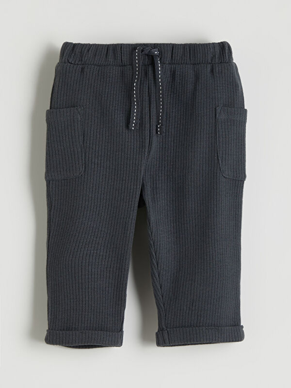 LCW baby Beli Lastikli Erkek Bebek Jogger Eşofman Alt