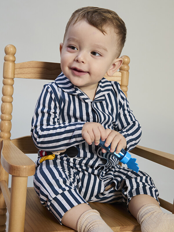 LCW baby Mickey Mouse Baskılı Erkek Bebek Tulum