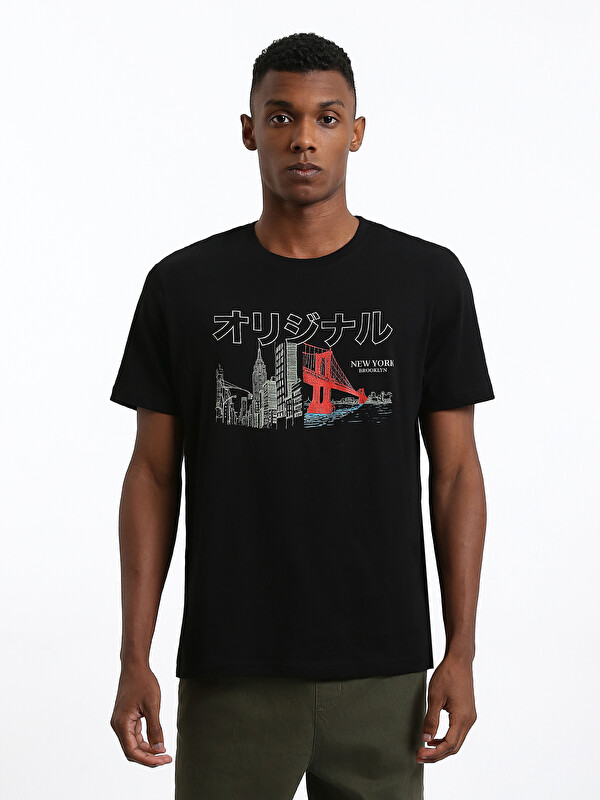 XSIDE Crew Neck Printed Men's T-Shirt