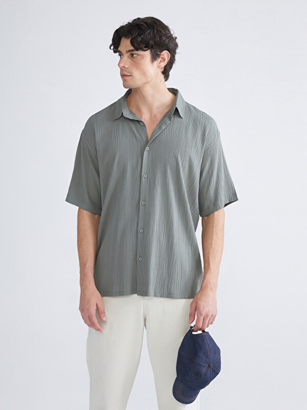 XSIDE Relaxed Fit Short Sleeve Men's Shirt