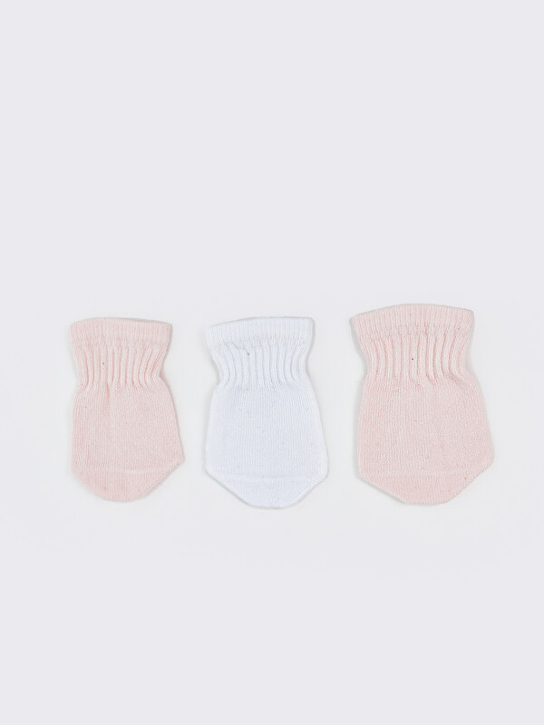 LCW baby Basic Kız Bebek Eldiven 3'lü