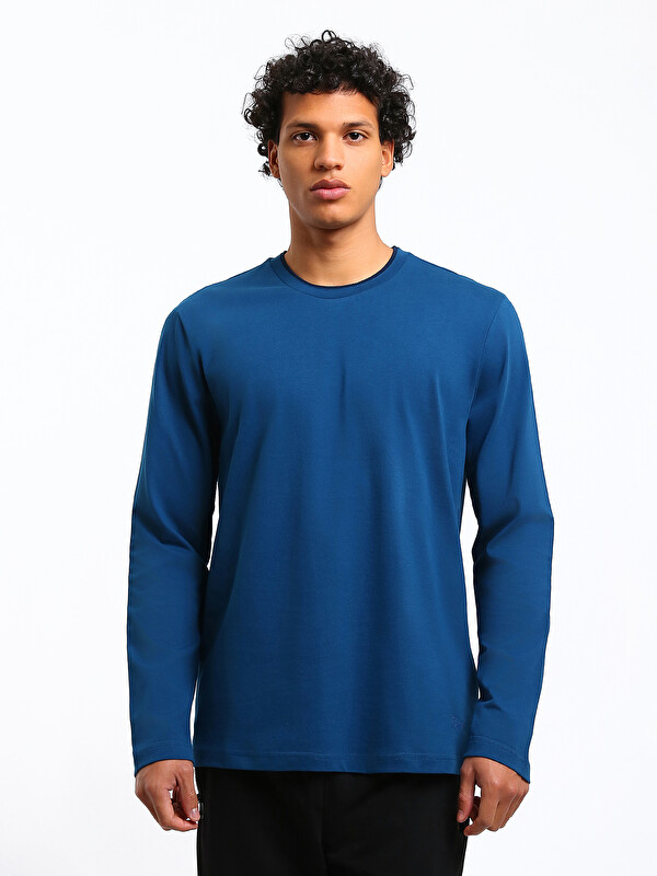 LC WAIKIKI Crew Neck Long Sleeve Men's Pyjama Top