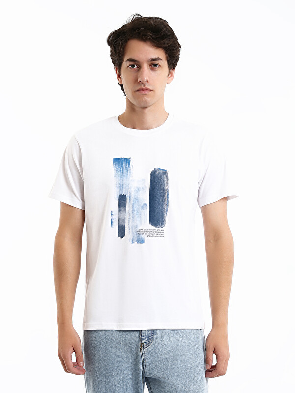 XSIDE Crew Neck Printed Men's T-Shirt