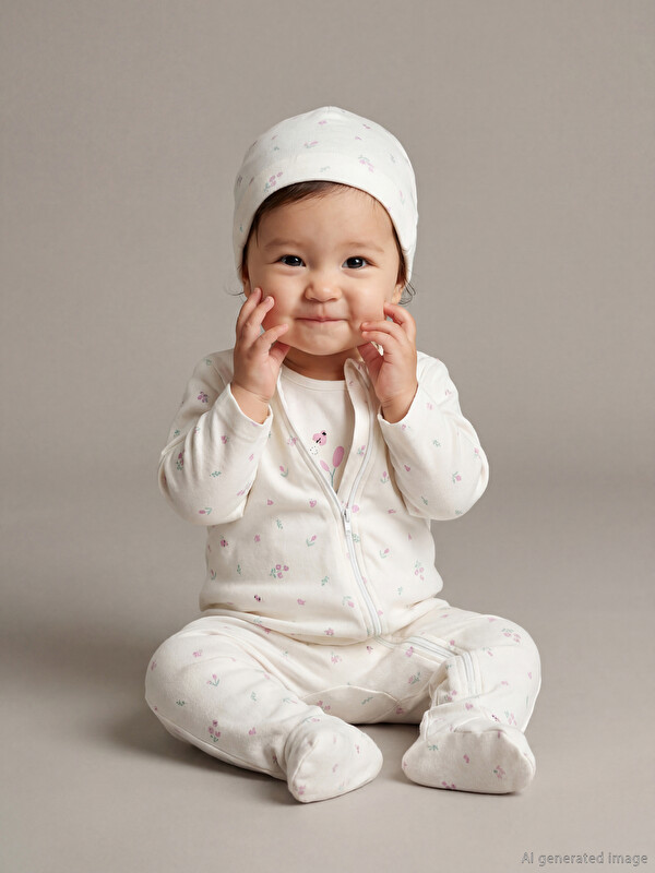 LCW baby Гүлді өрнекті сәби қыздарға арналған ауруханаға шығу жинағы