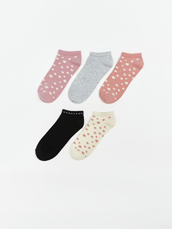 LCW DREAM Star Printed Women's Trainer Socks 5 Pack