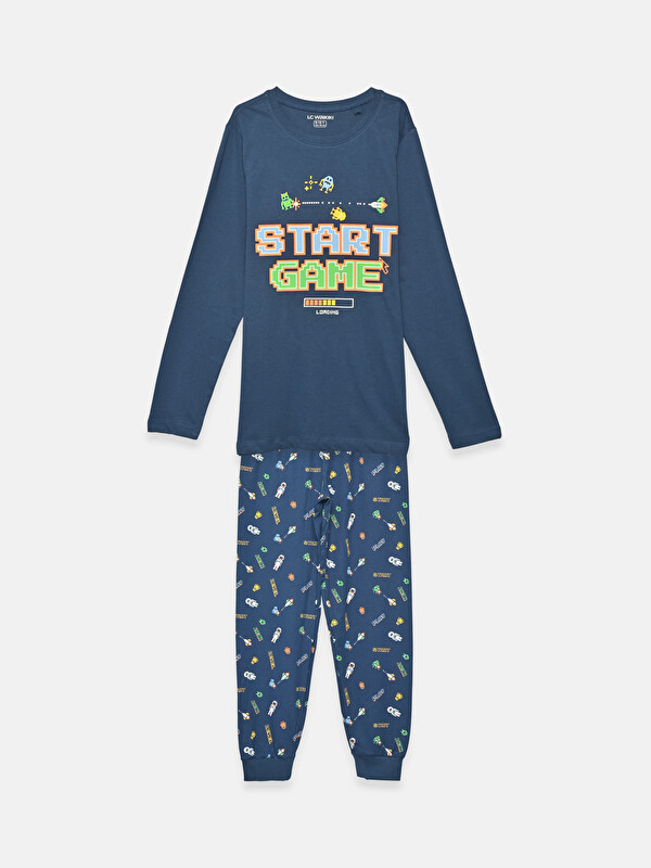 LCW DREAM Crew Neck Boys' Pyjama Set