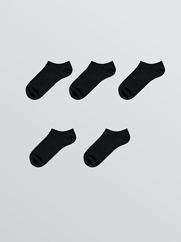 Kadın Düz Sneaker Çorap 5'li - Görsel 2