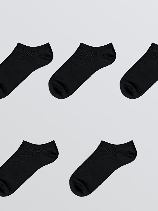 Kadın Düz Sneaker Çorap 5'li - Görsel 3