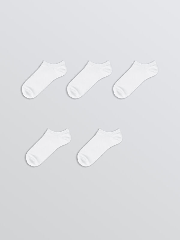 Kadın Düz Sneaker Çorap 5'li - Görsel 2