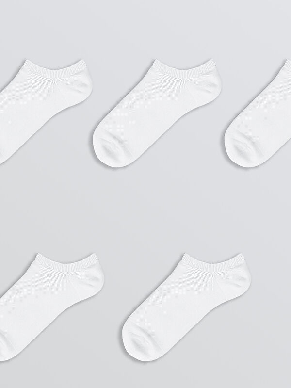 Kadın Düz Sneaker Çorap 5'li - Görsel 3