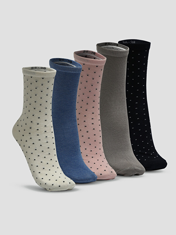 LCW DREAM Patterned Women's Ankle Socks 5 Pack