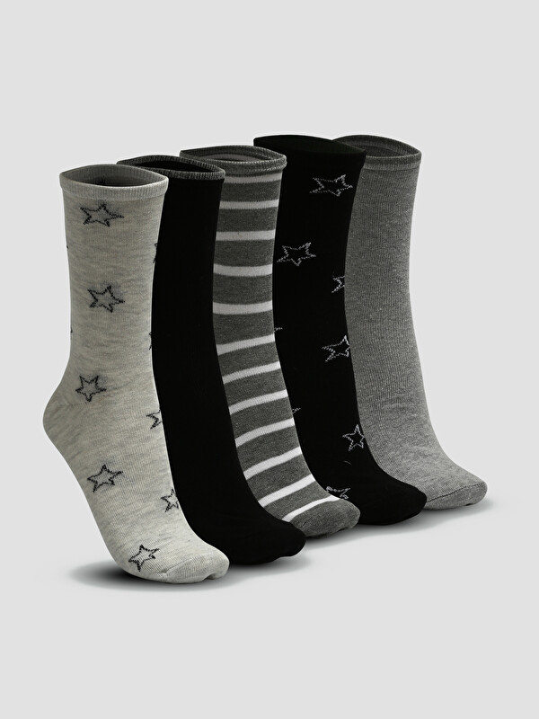LCW DREAM Patterned Women's Ankle Socks 5 Pack
