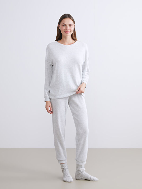 LCW DREAM Bisiklet Yaka Kadın Pijama Takımı