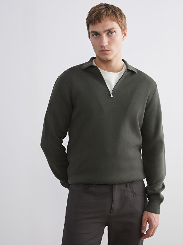 LCW Vision Polo Yaka Erkek Triko Kazak