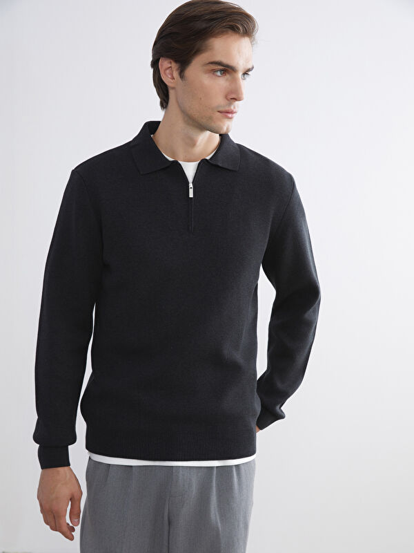 LCW Vision Polo Yaka Erkek Triko Kazak