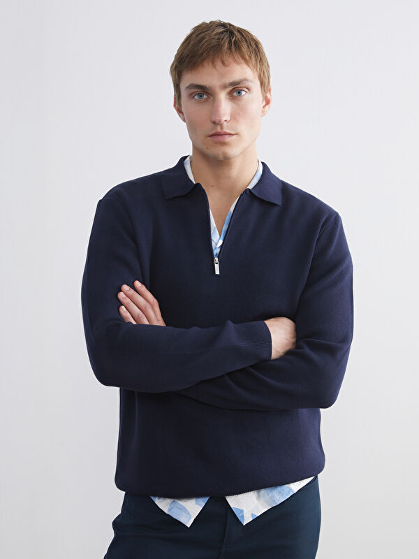 LCW Vision Polo Yaka Erkek Triko Kazak