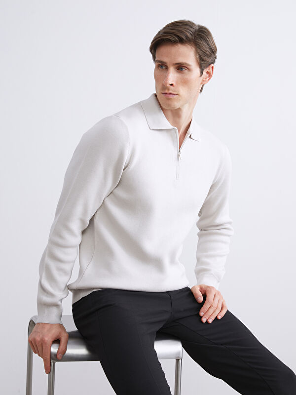 LCW Vision Polo Yaka Erkek Triko Kazak