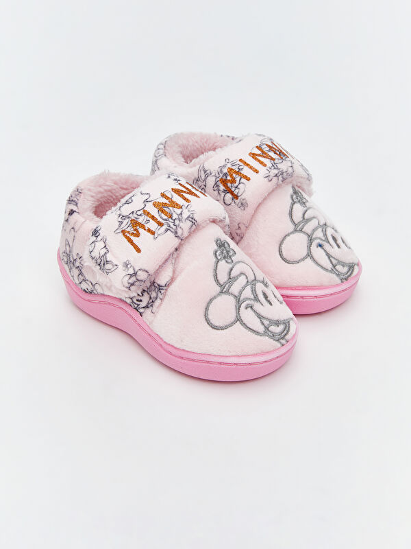 LCW STEPS Minnie Mouse Embroidered Baby Girls' Slippers