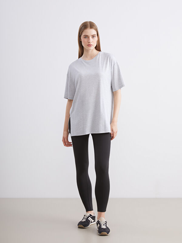 KOOR SPORT پانتۆڵی قاچی کەمەر لاستیکی بۆ ژنان