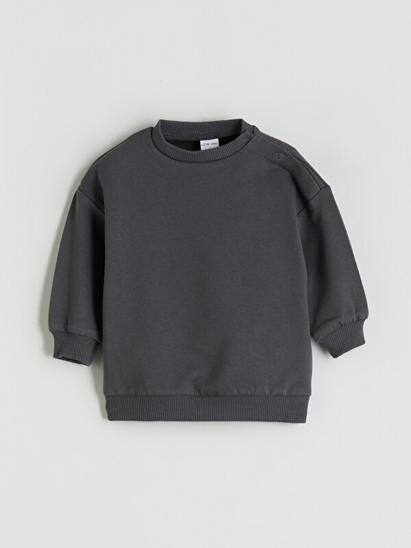 LCW baby Bisiklet Yaka Erkek Bebek Sweatshirt