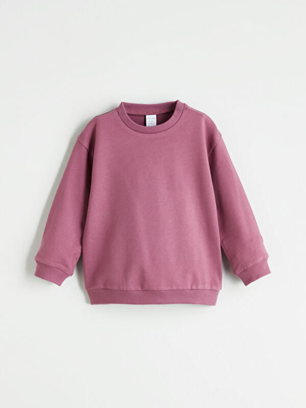 33 ① LCW baby Mürdüm Bisiklet Yaka Basic Kız Bebek Sweatshirt