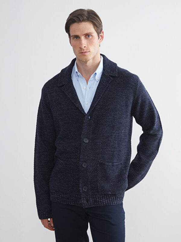 SOUTHBLUE Standard Fit Jacket Neck Men's Knitwear Cardigan