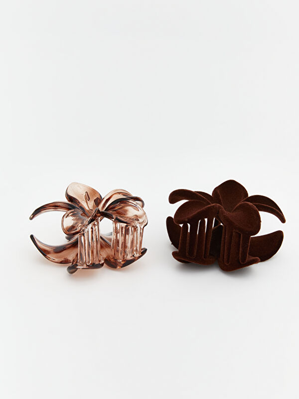 LCW JOY Flower Figured Women's Claw Clip Set 2 Pack