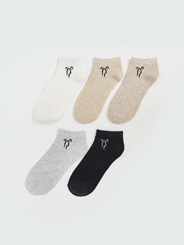 LCW DREAM Printed Women's Trainer Socks 5 Pack