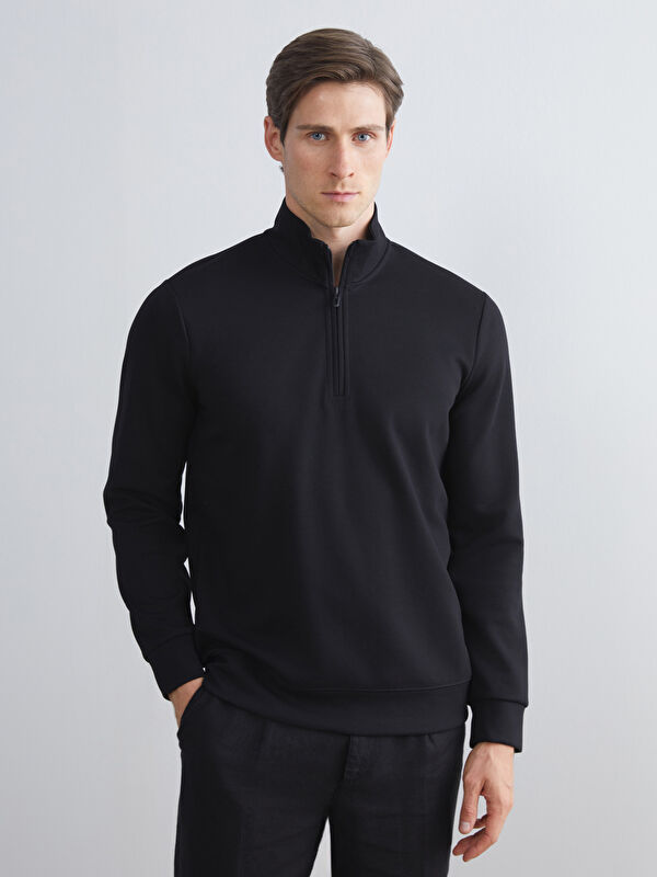 SOUTHBLUE Dik Yaka Erkek Sweatshirt