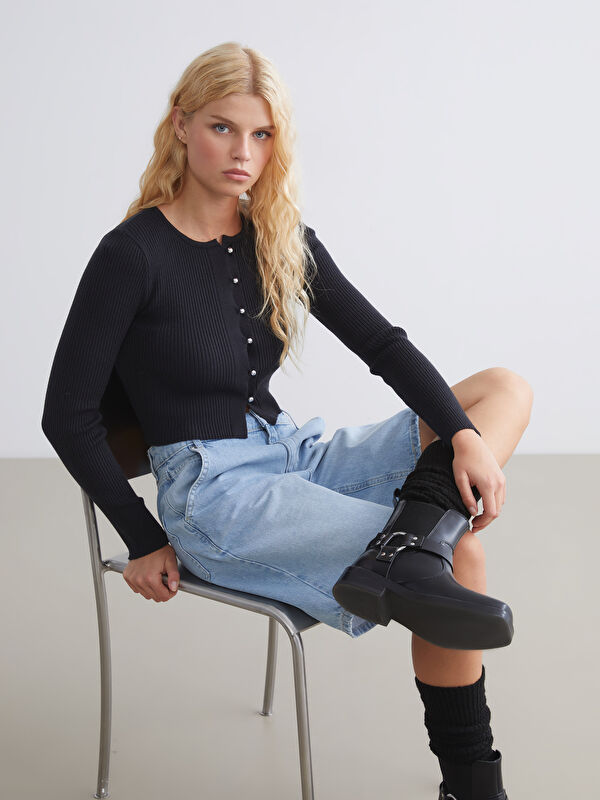 XSIDE Crew Neck Women's Knitwear Cardigan