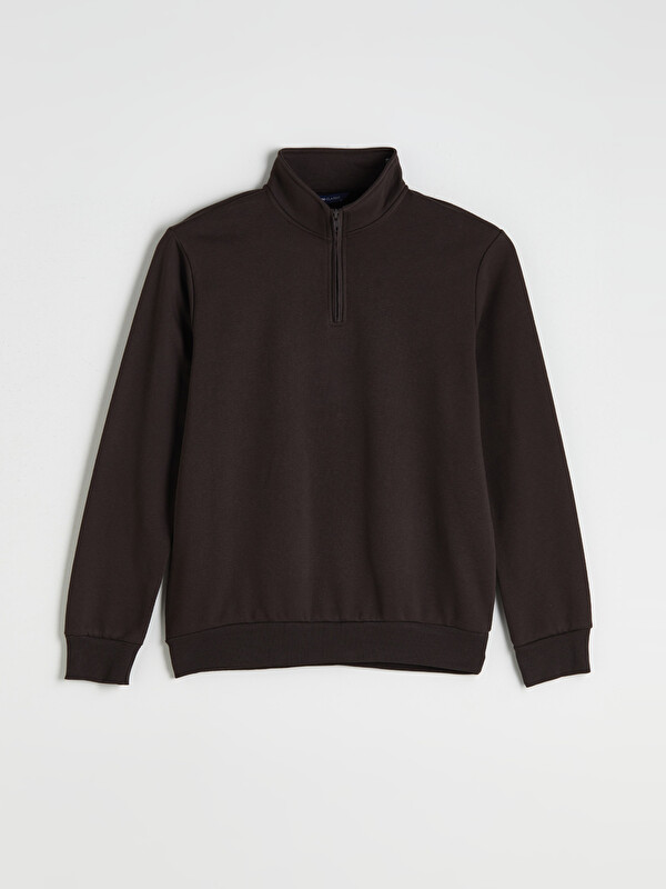 LCWAIKIKI Classic Funnel Neck Long Sleeve Men's Thick Sweatshirt