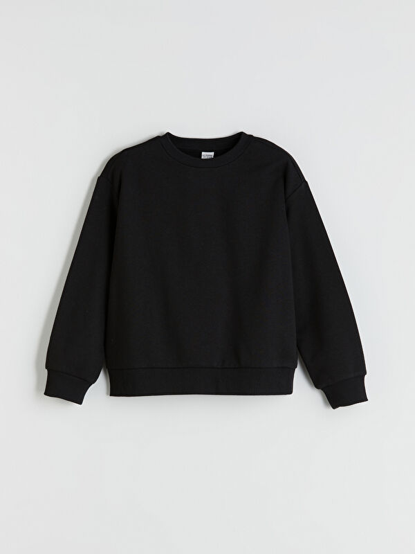 LCW Kids Bisiklet Yaka Kız Çocuk Sweatshirt