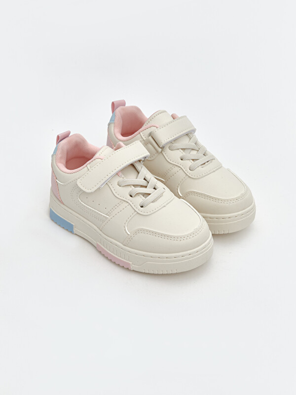 LCW STEPS Baby Girls' Sneakers with Laces & Hook-and-Loop