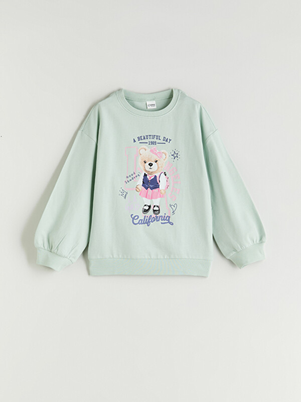 LCW Kids Bisiklet Yaka Kız Çocuk Pijama Üst