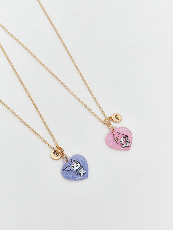 LCW JOY Hello Kitty Printed Girls' Necklace 2 Pack - W58859Z4-M0T