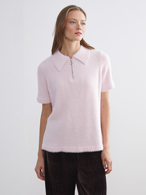 LCW Comfort Rollkragen für Damen Plüsch-Strickpullover