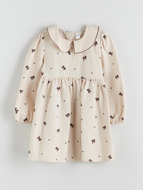 LCW Kids Baby Neck Long Sleeve Baby Girl Dress