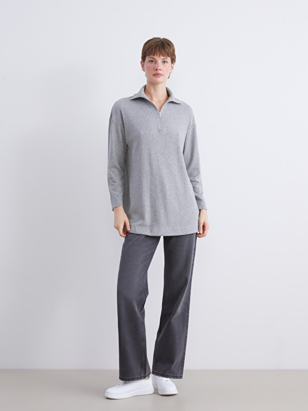 LCW Modest Funnel Neck Women's Tunic - W59181Z8-CT3 - LC Waikiki