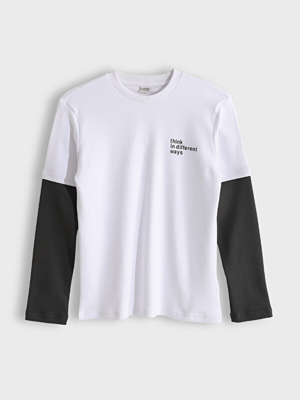 LCW Kids Crew Neck Printed Boys' T-Shirt