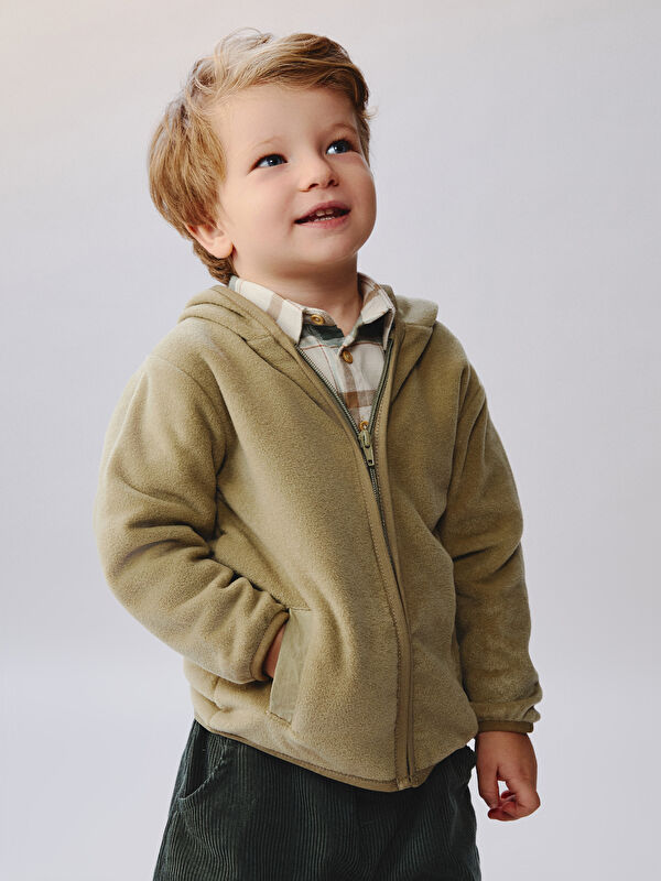 LCW baby Hooded Baby Boys' Cardigan