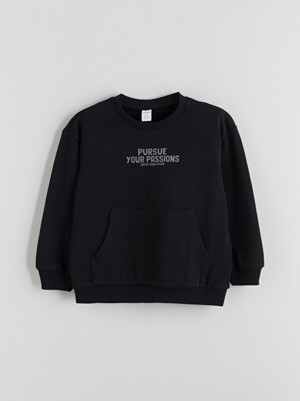 LCW Kids Bisiklet Yaka Erkek Çocuk Sweatshirt