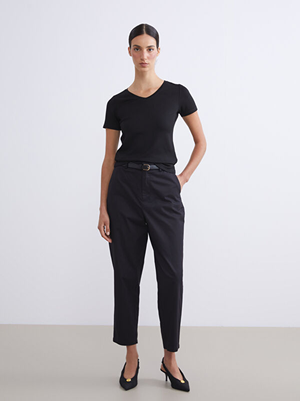 LCW Modest Belted Women's Trousers