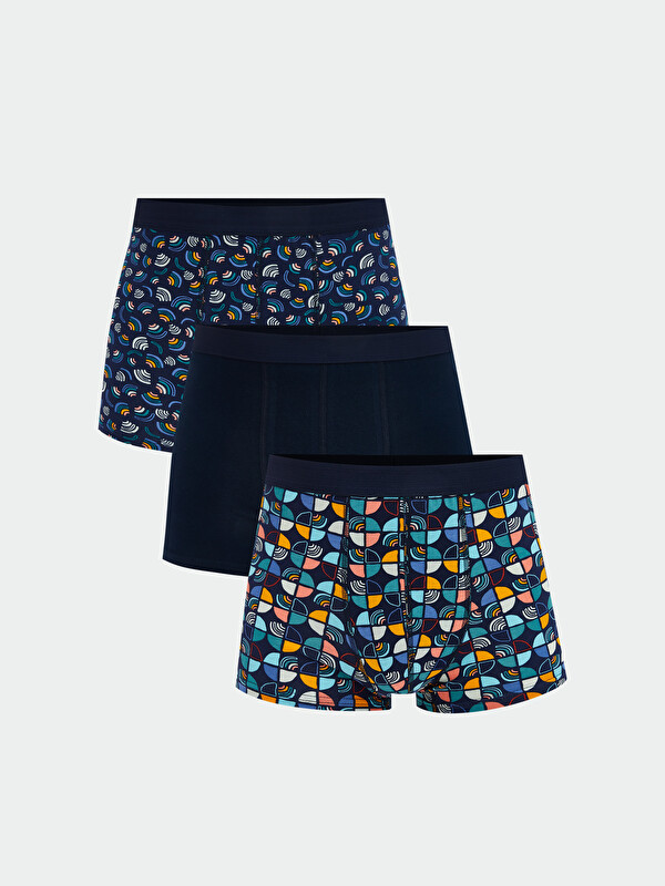 LC WAIKIKI Standart Kalıp Pamuklu Esnek Erkek Boxer 3'lü