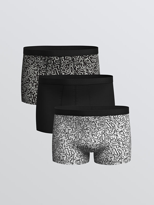 LC WAIKIKI Standart Kalıp Pamuklu Esnek Erkek Boxer 3'lü