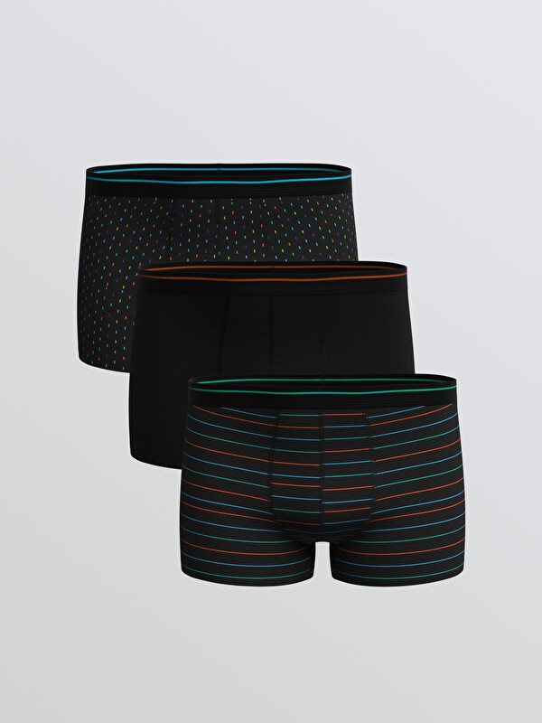 LC WAIKIKI Standart Kalıp Pamuklu Esnek Erkek Boxer 3'lü