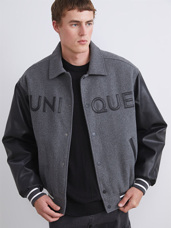 XSIDE Relaxed Fit Collared Neck Men's Coat