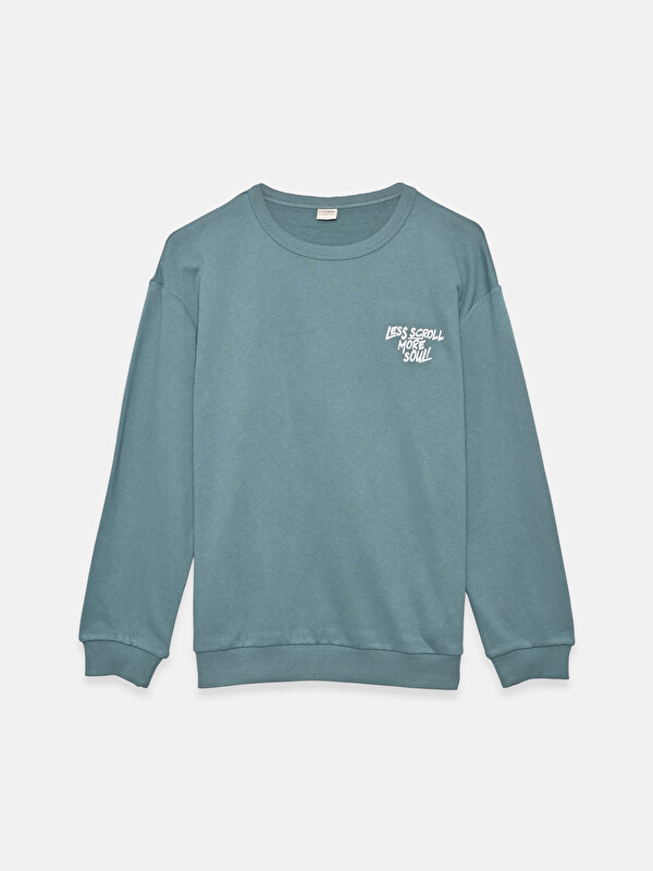 LCW Kids Bisiklet Yaka Erkek Çocuk Sweatshirt